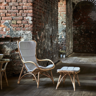 Monet Lounge Chair + Foostool (indoor/outdoor)