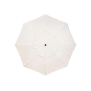 Patio Umbrella - Antique White + Clamshell Base