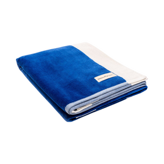 Beach Towel - Crew Mediterranean Blue Stripe
