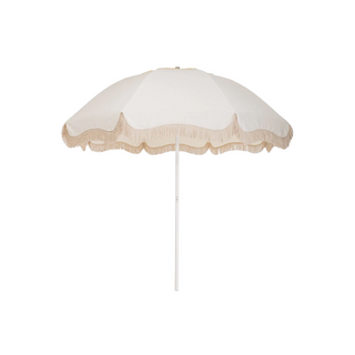 Patio Umbrella - Antique White + Clamshell Base