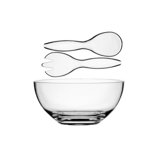 Bahamas Acrylic Salad Bowl with Cutlery