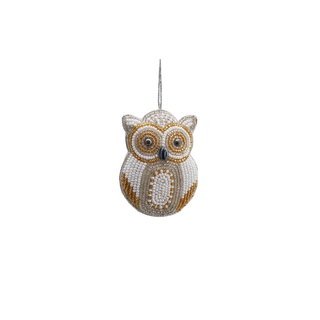 Beaded Owl Ornament