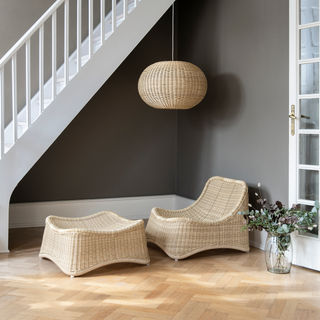 Chill Lounge Chair  + Footstool (indoor/outdoor)