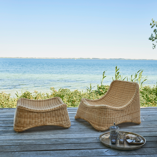 Chill Lounge Chair  + Footstool (indoor/outdoor)