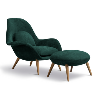 Swoon Lounge Chair + Footstool