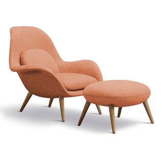 Swoon Lounge Chair + Footstool