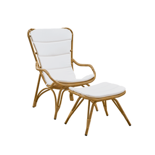 Monet Lounge Chair + Foostool (indoor/outdoor)