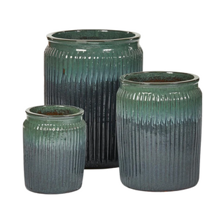 Ceramic Pots Teal