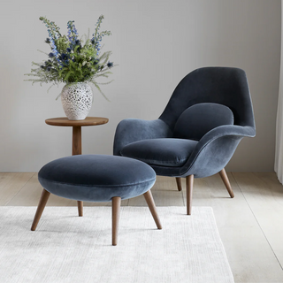 Swoon Lounge Chair + Footstool