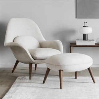 Swoon Lounge Chair + Footstool