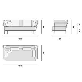 Flows 2 Seater Sofa