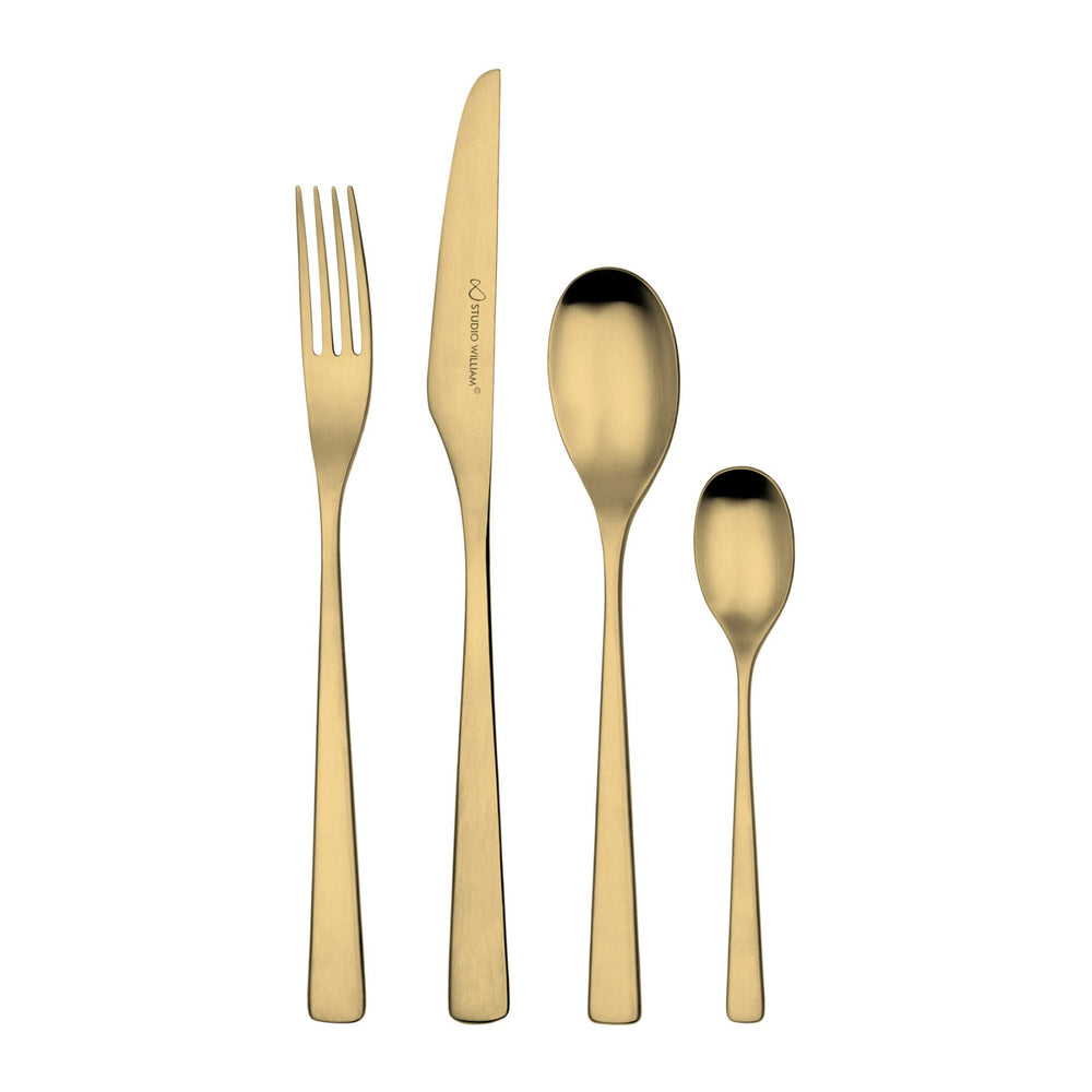 Tilia Cutlery Set Gold Satin (for 6)