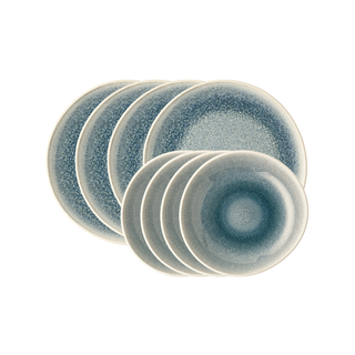 Junto Aquamarine Dinner Set (for 6)