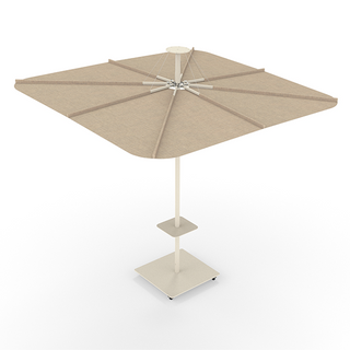 Infina UX 250 Limestone/Sand Umbrella + Table + Mobile Base