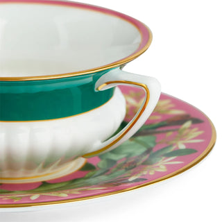 Pink Lotus Teacup & Saucer