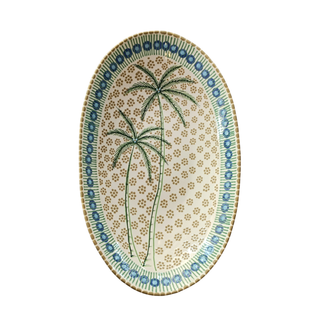 Handpainted Oval Salad Bowl
