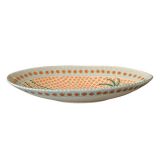 Handpainted Oval Salad Bowl