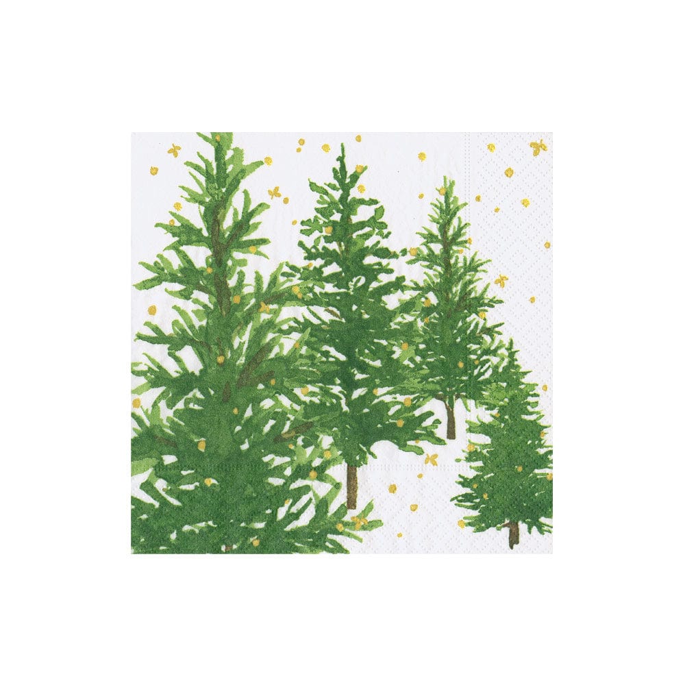 White Christmas Cocktail Napkins