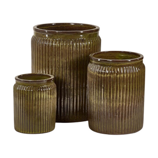 Ceramic Pots Olive
