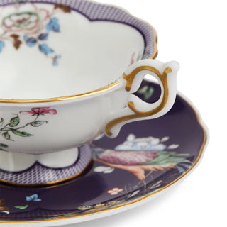 Midnight Crane Teacup & Saucer