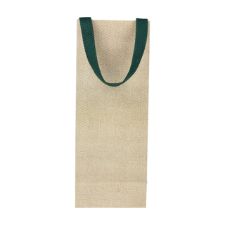 Jute And Twill Natural & Hunter Wine & Bottle Gift Bags