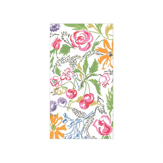 Cerise Floral Guest Towel Napkins