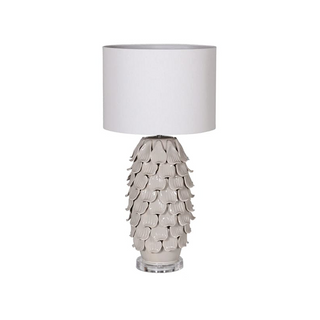 Grey Petal Table Lamp
