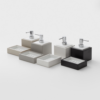 Brownie Soap Dispenser - Taupe Leather