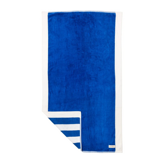 Beach Towel - Crew Mediterranean Blue Stripe