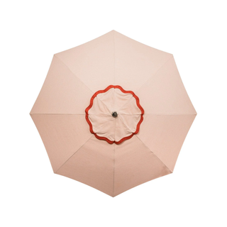 Beach Club Umbrella - Rivie Pink + Clamshell Base