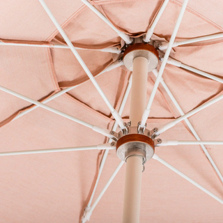 Beach Club Umbrella - Rivie Pink + Clamshell Base