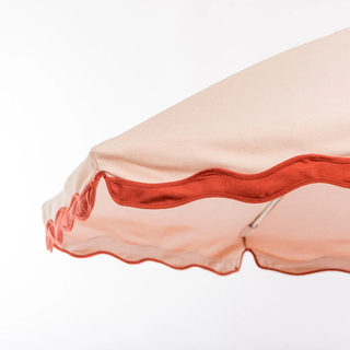 Beach Club Umbrella - Rivie Pink + Clamshell Base