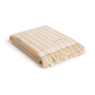 Beach Towel - Monaco Natural Stripe