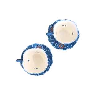 Handpainted Tulip Coffee Cup and Saucer (pair)