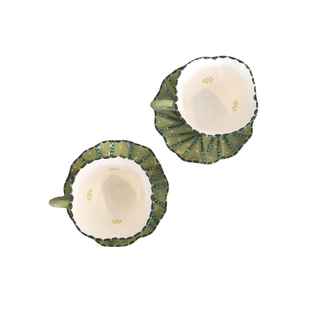 Handpainted Tulip Coffee Cup and Saucer (pair)