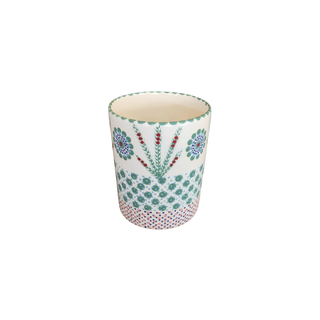 Handpainted Utensil Holder Jade