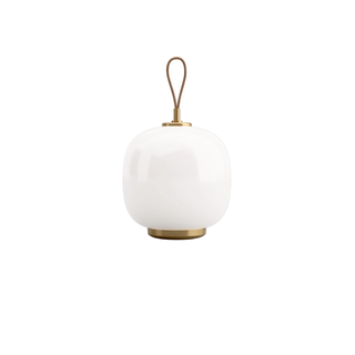 VL 45 Radiohus Portable Table Lamp Brass/White