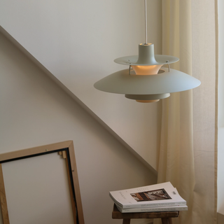 PH 5 Pendant Lamp Monochrome Pale Pewter