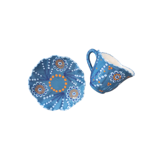 Handpainted Tulip Coffee Cup and Saucer (pair)