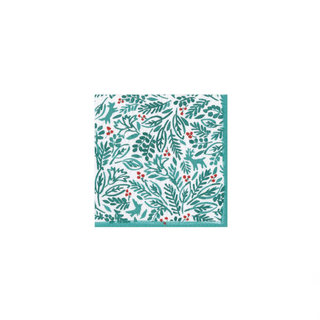 Winter Fauna Cocktail Paper Napkins