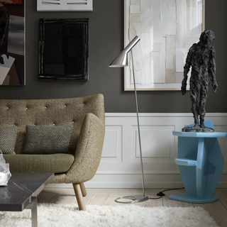 AJ Floor Lamp Polished Steel