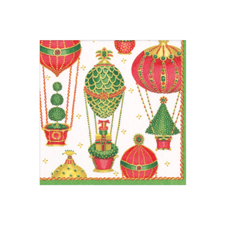 Christmas in the Air Luncheon Paper Napkins