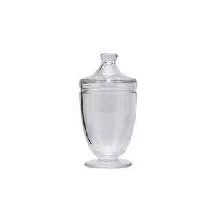 Transparent Glass Ginger Jar