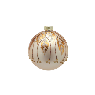 Gold Leafy Bauble
