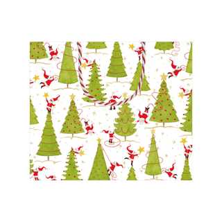 Twirling Santas Large Gift Bag