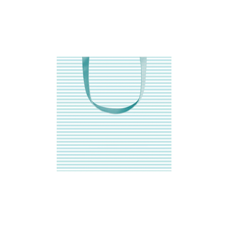 Robin's Egg Stripe Small Gift Bag