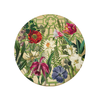 La Dolce Vita Gold Round Lacquer Placemat