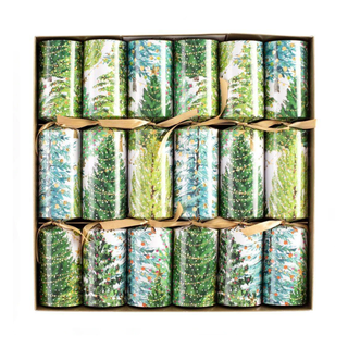 Christmas Trees with Lights Crackers (pack of 6)
