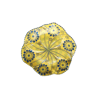 Tulip Dinner Set Saffron + Blue (for 6)