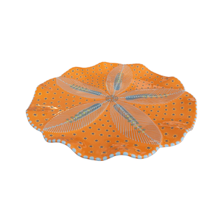 Handpainted Poppy Platter Mandarin